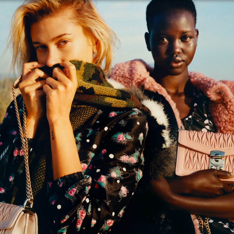 The new Miu Miu Fall Campaign starring Hailey Bieber