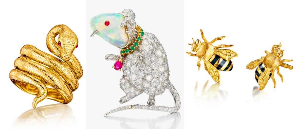 collage with some the iconics verdura jewellery