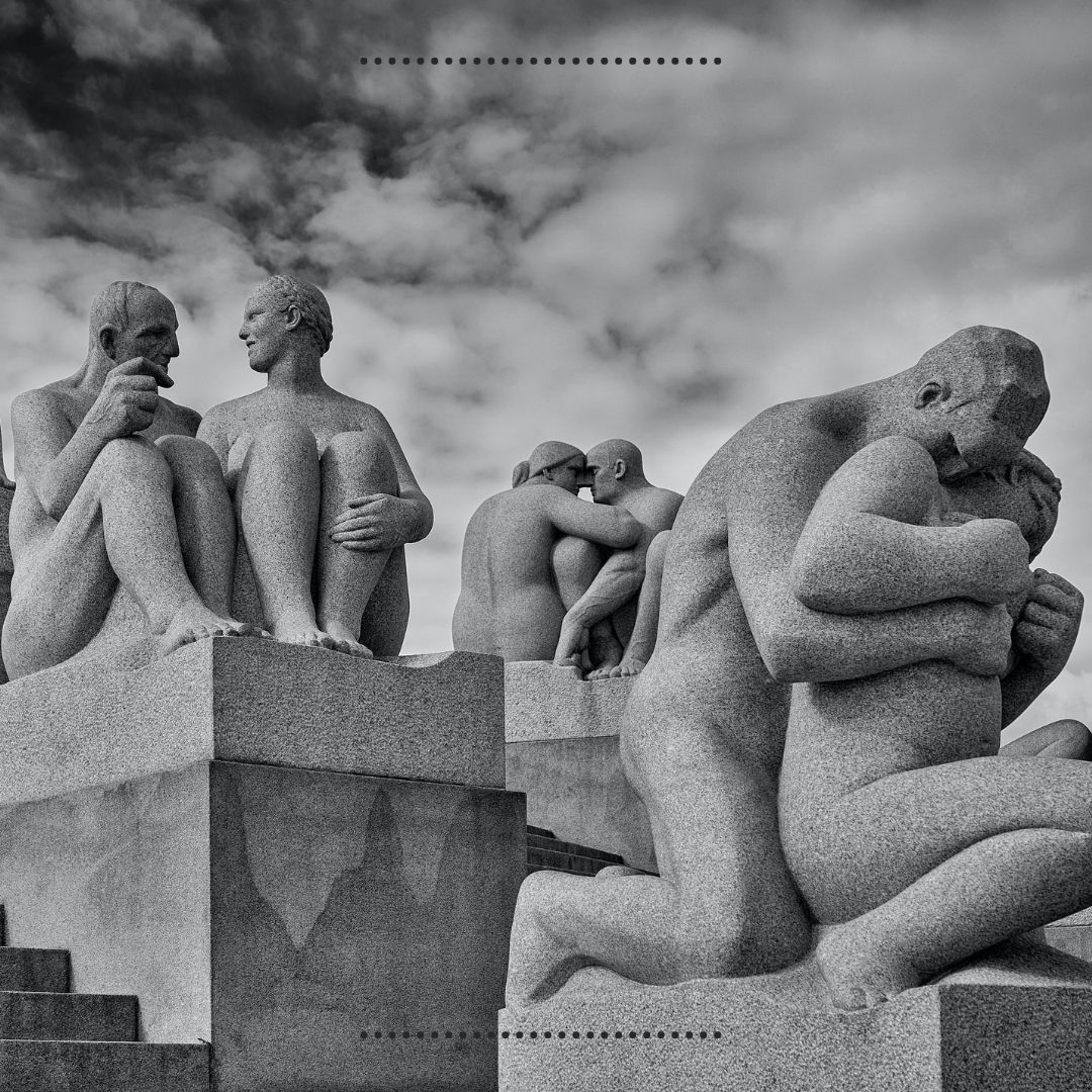 sculpture at vigelands parken in oslo