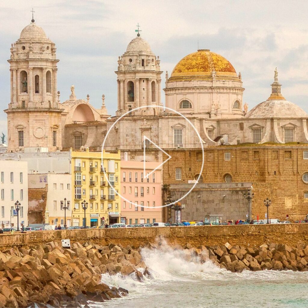 view of Bay of Cadiz from the Puerto de Santa Maria