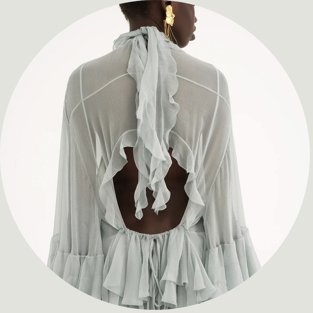 Back detail of the Chloé mini dress which is on The Lyst Index