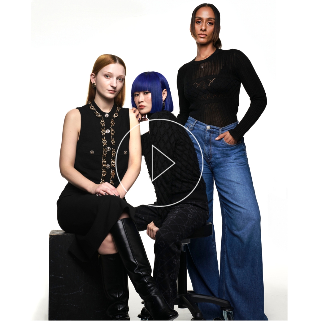 Cécile Paravina, Valentina Li and Ammy Drammeh, the three Chanel's makeup artists