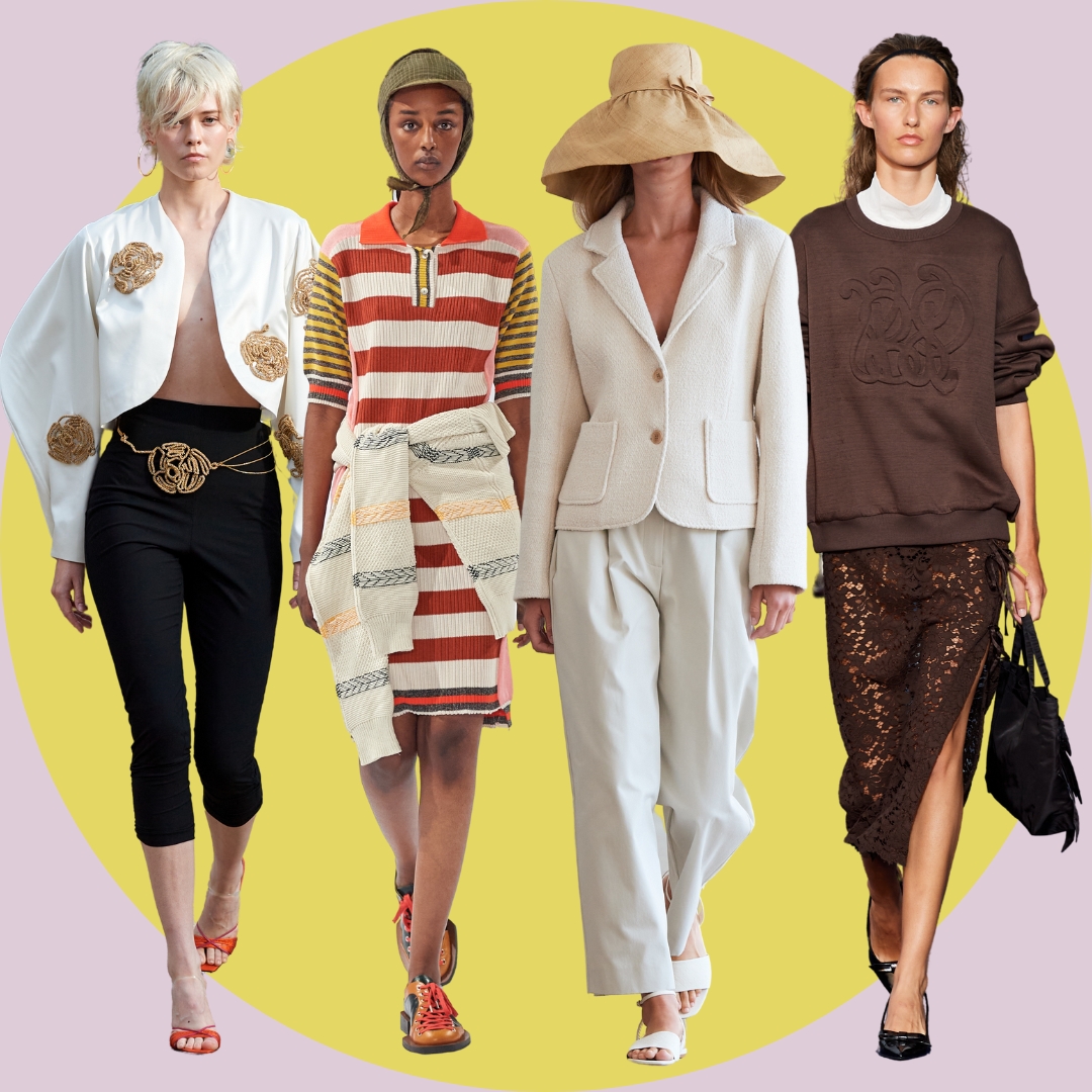 collage with 4 of the 9 chicest scandinavian fashion brands - SS25