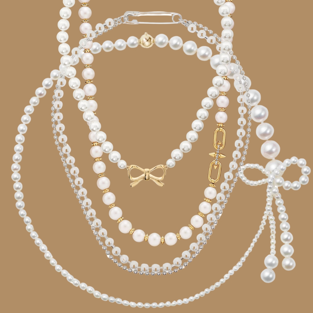 jewellery 2025-pearl-collage with different pearl necklaces