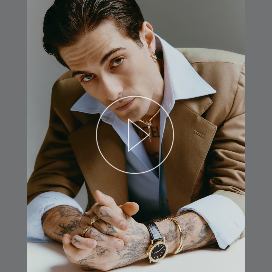Damiano David is the face of the new Reborn campaign for Bvlgari
