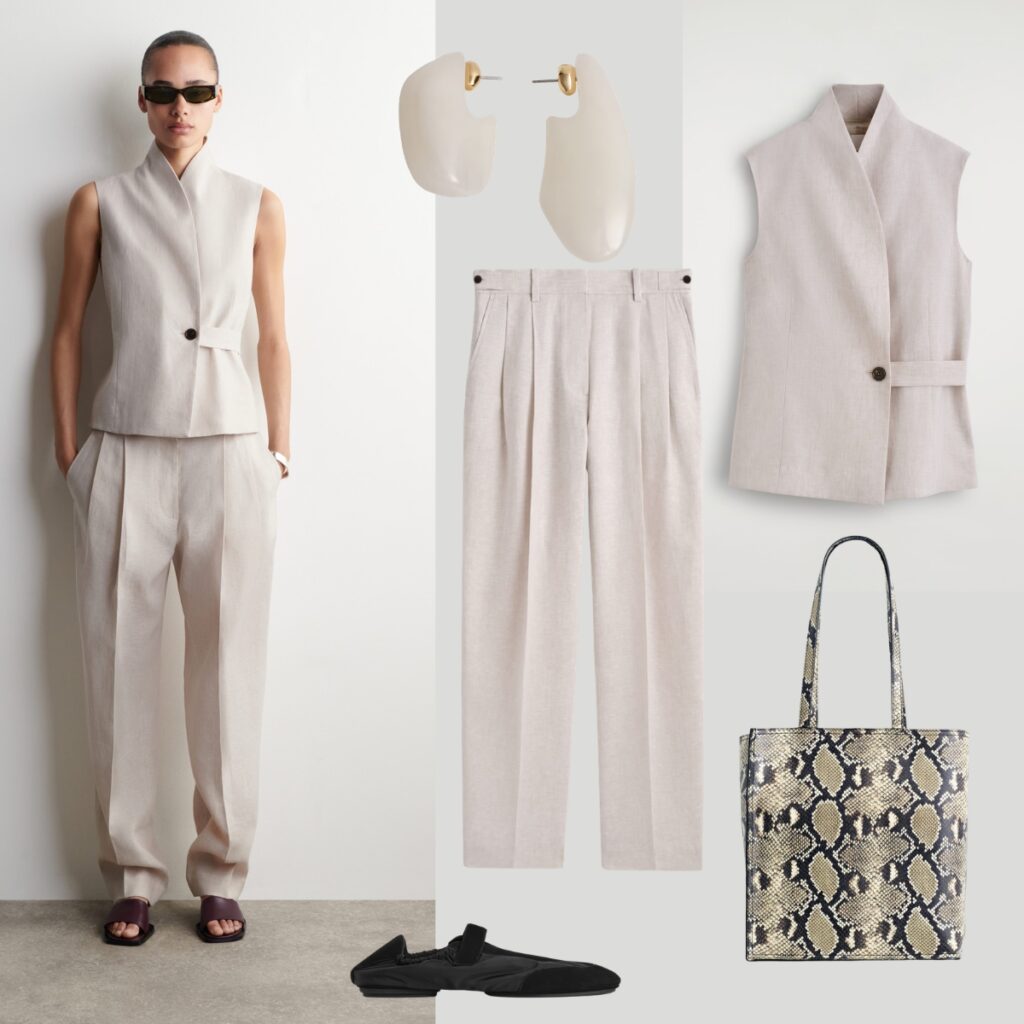 inspiration to what to wear for a job interview- vest and tailored pants