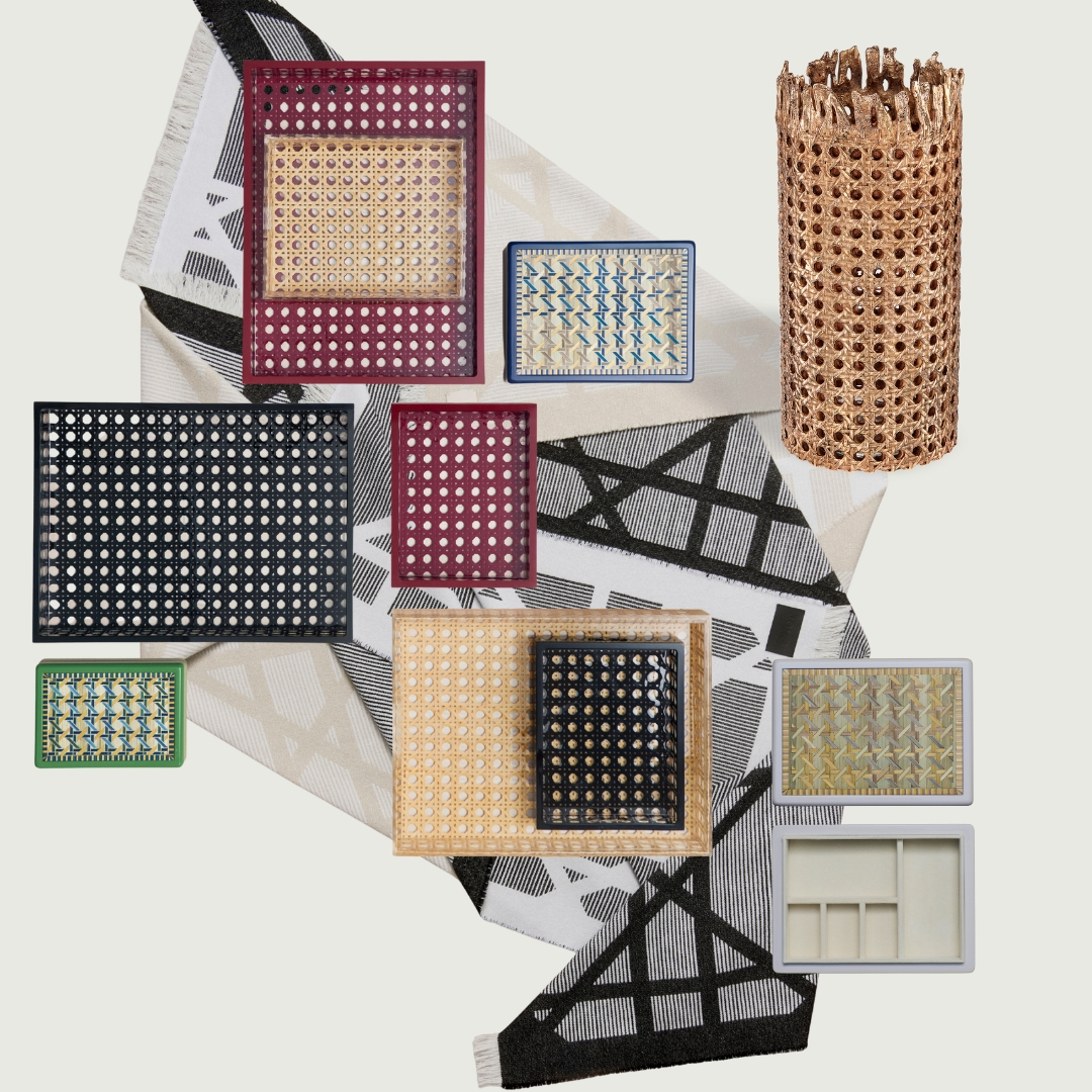 Dior Maison Cross Cannage collection with tartan inspired motif