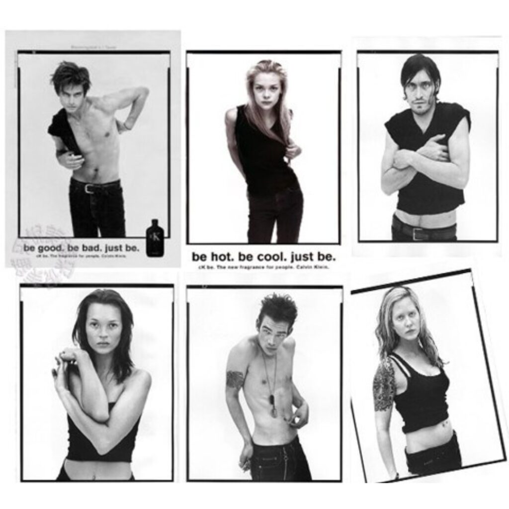CK perfume campaign-richard avedon - heroin chic aesthetic