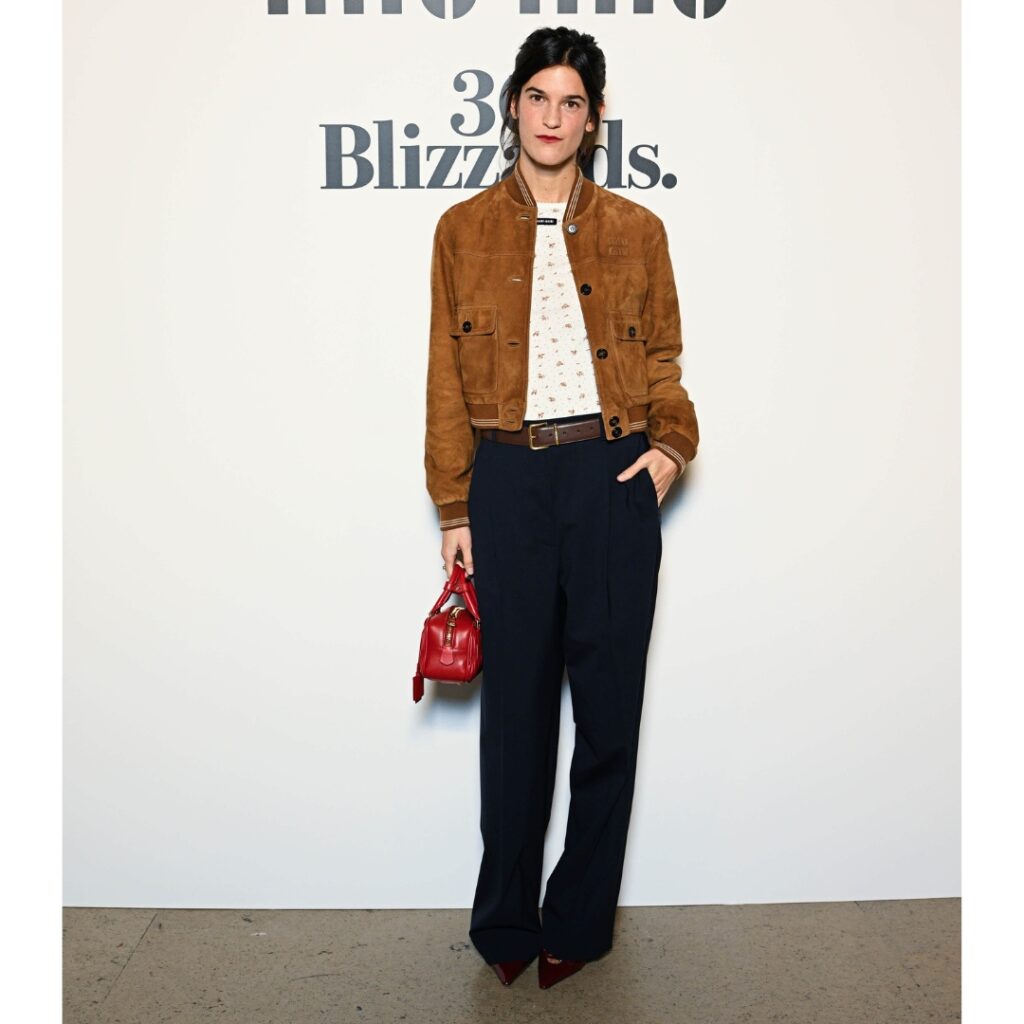 Suzanne Lindon at Miu Miu 30 Blizzards. Vernissage in Paris