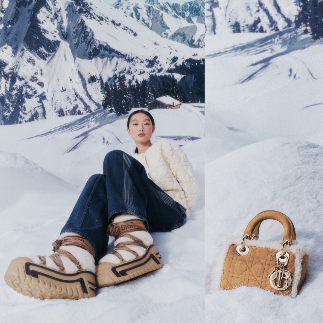 Model wearing Dior Alps collection