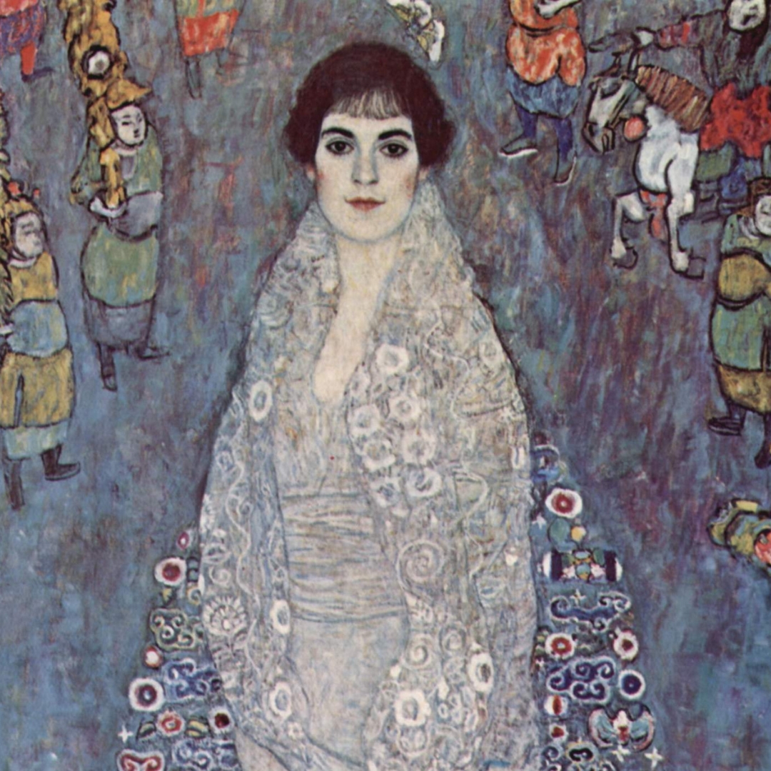 Detail from Klimt's portrait of Elisabeth Lederer