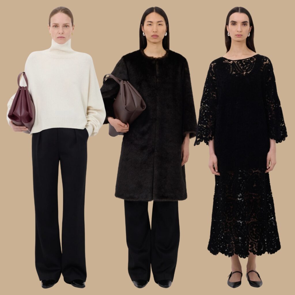 Loulou de Saison look — minimalist Parisian outfit in soft neutrals