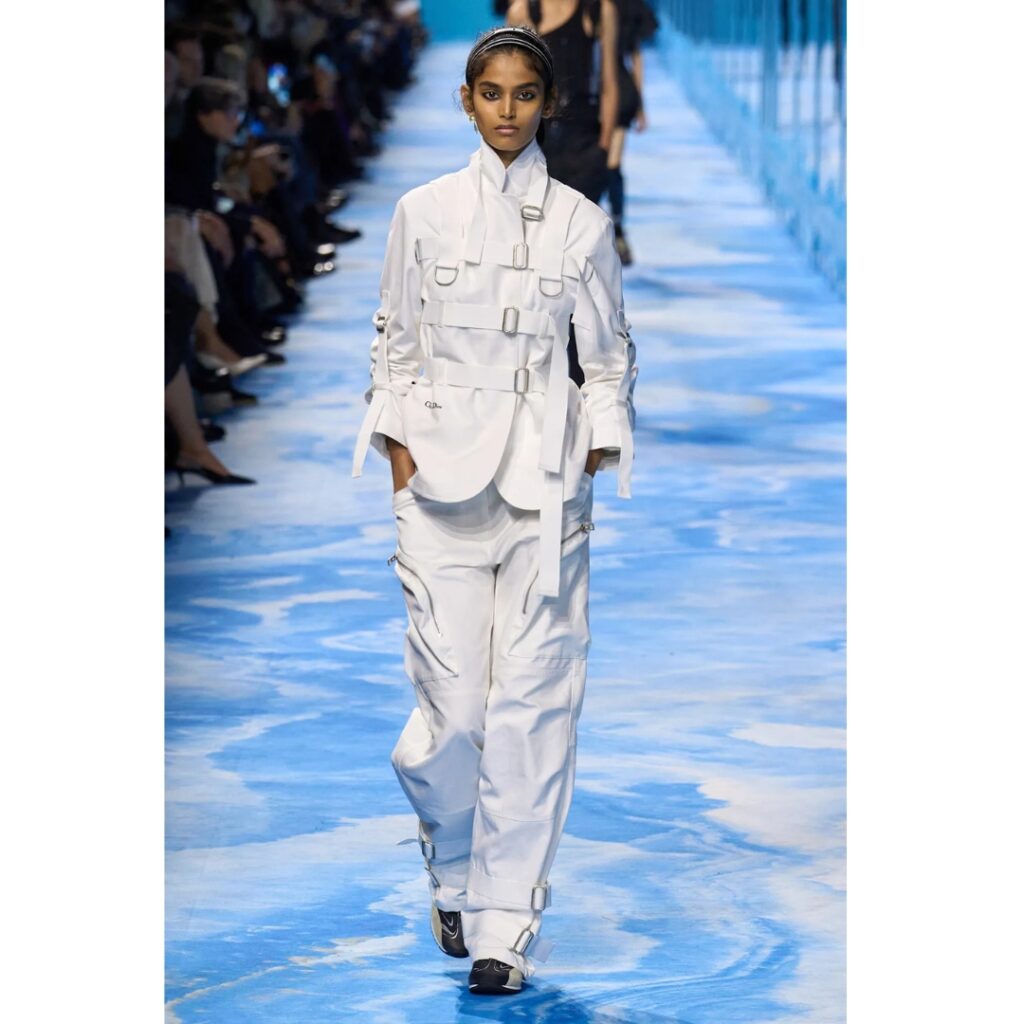 Bhavitha Mandana on the runway for Dior SS 2025
