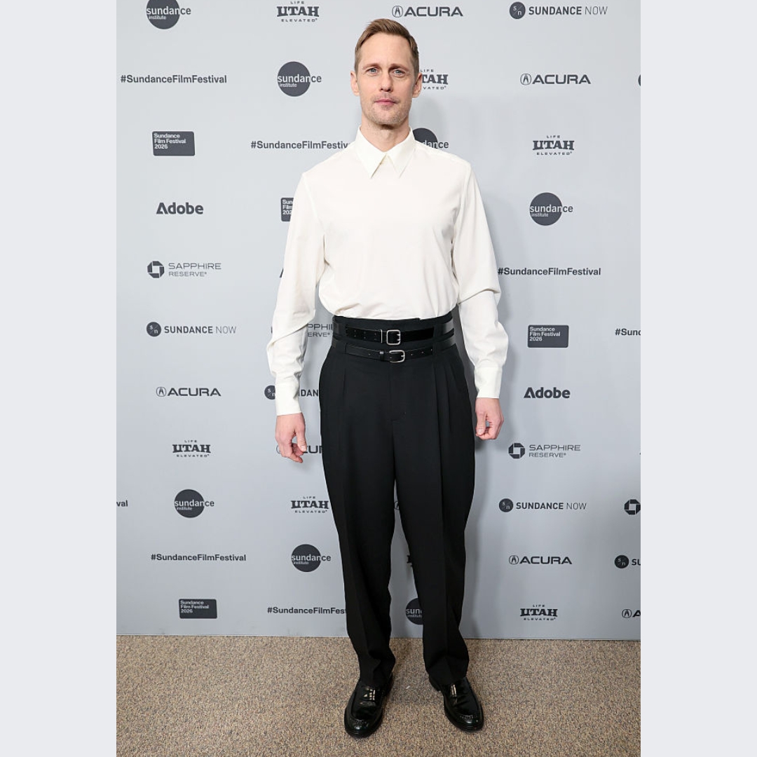 Mag Alex Alexander Skarsgård in Custom COS at Sundance Film Festival — The Sexy ...