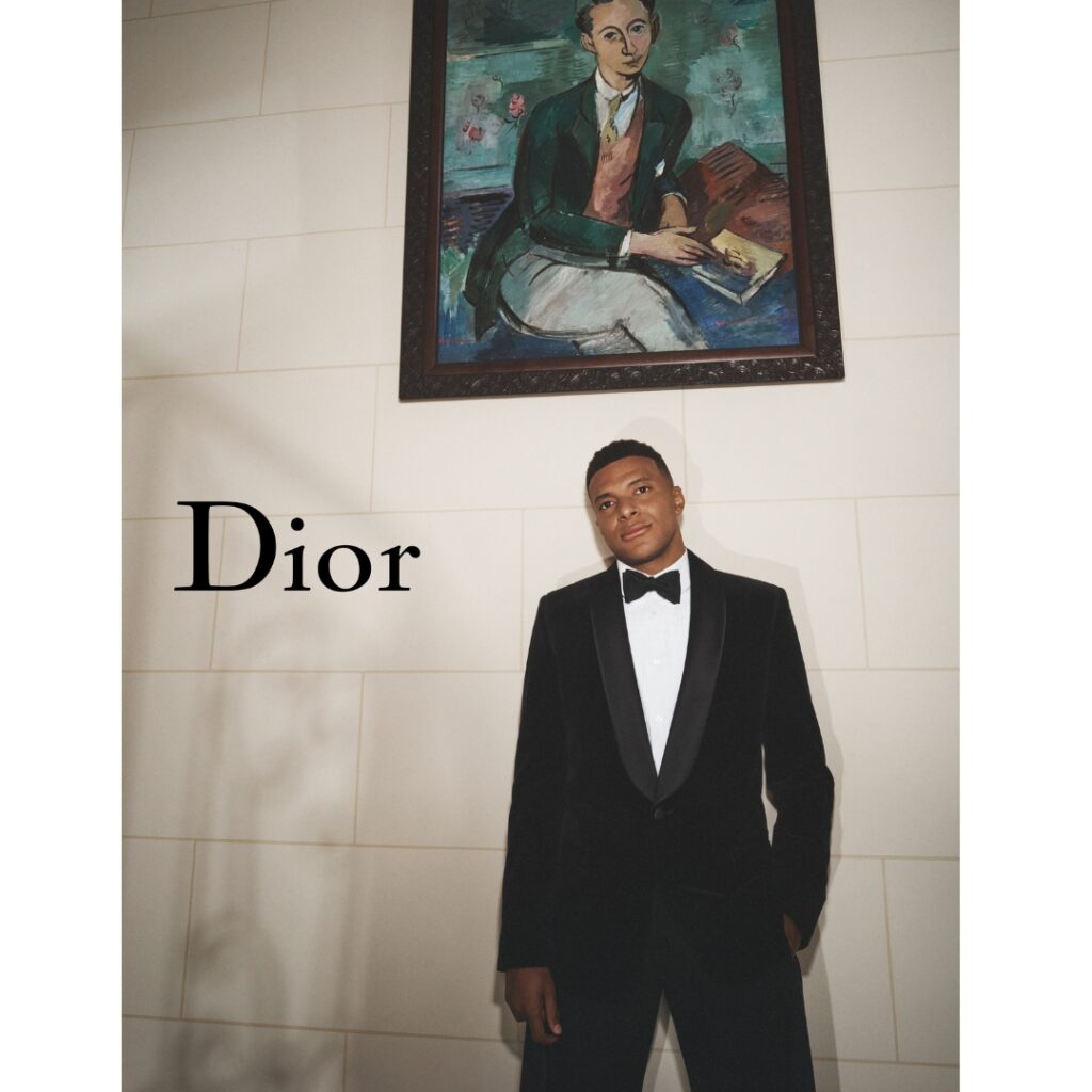 Dior SS26 by Jonathan Anderson, showing Kylian Mbappé, World-class footballer 
