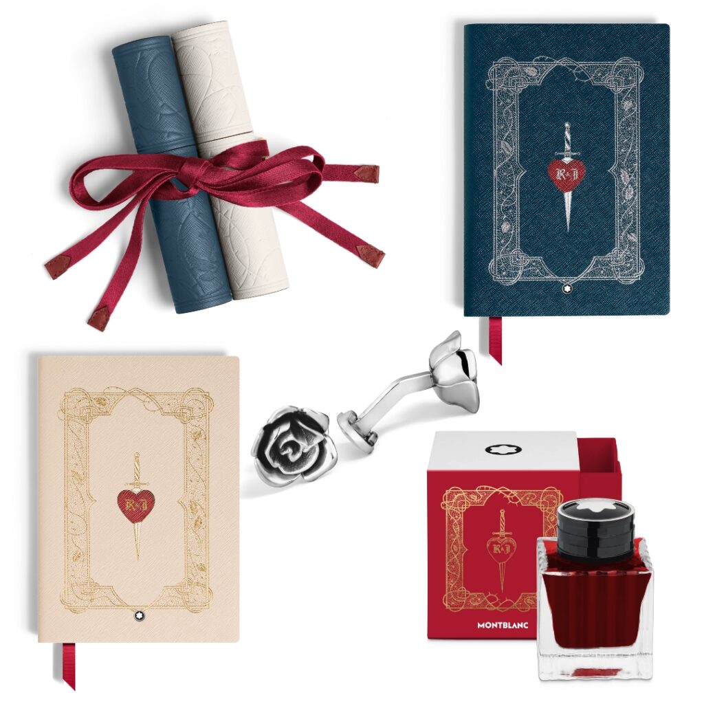 all the accessories including in the Montblanc Rome & Juliet collection