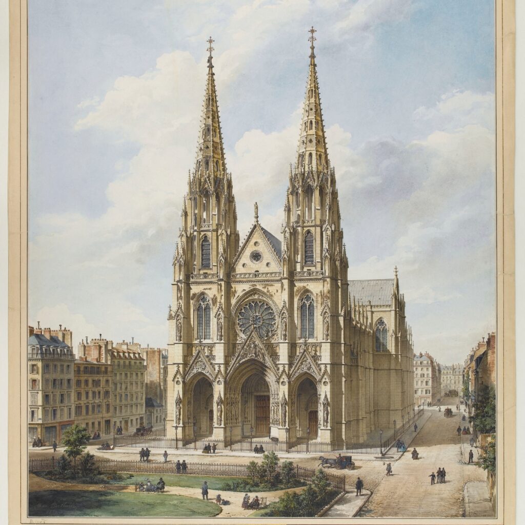 Church Saint Clothilde in Paris, especially beautiful on the Holy Thursday 