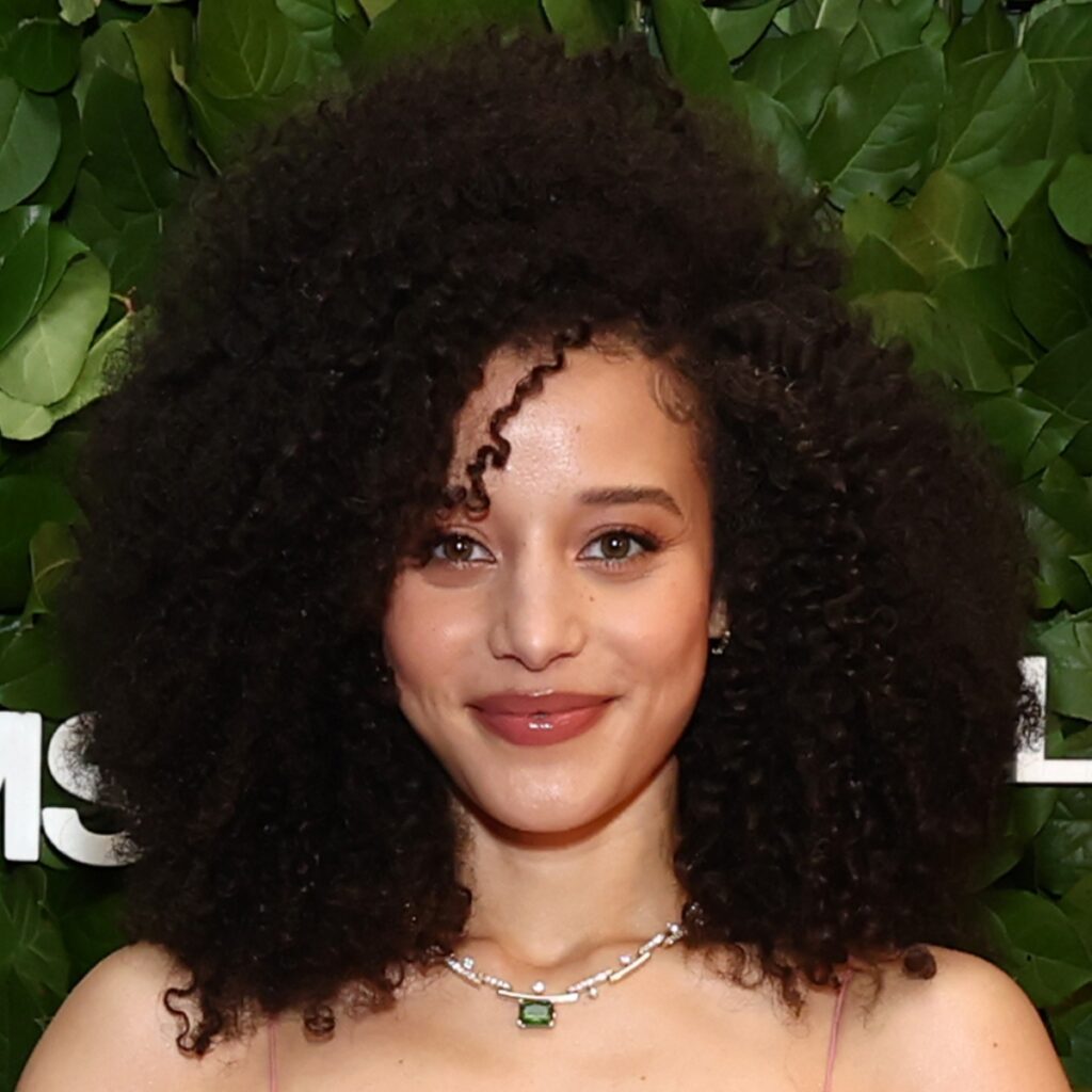 chase infiniti wearing mejuri necklace at the gotham award