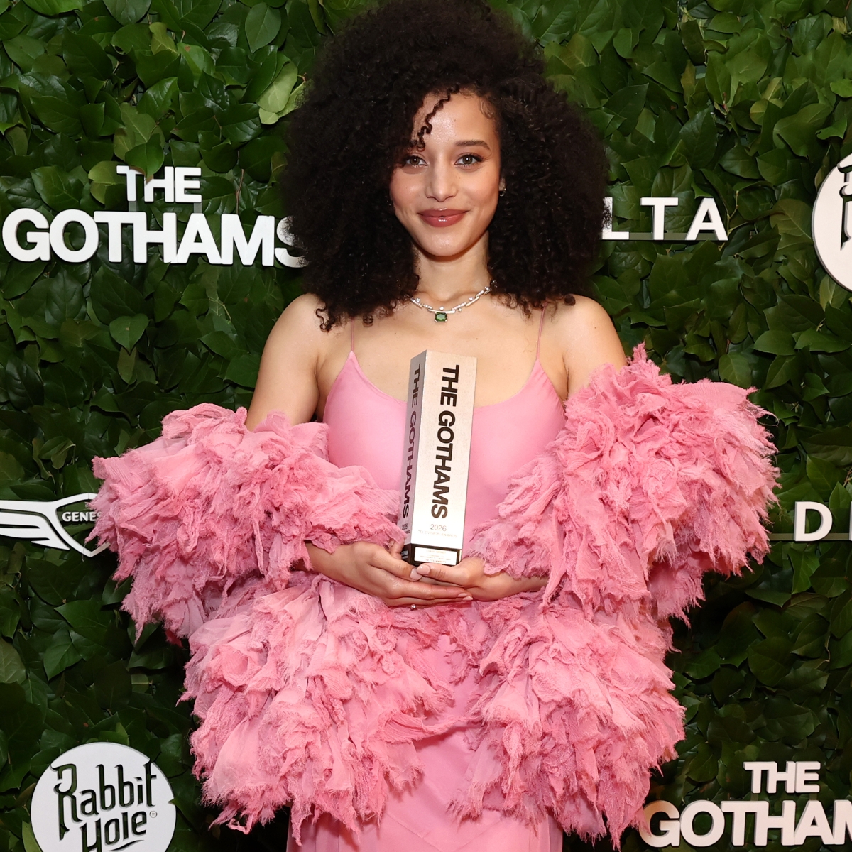 chase infiniti wearing louis vuitton at the gotham award