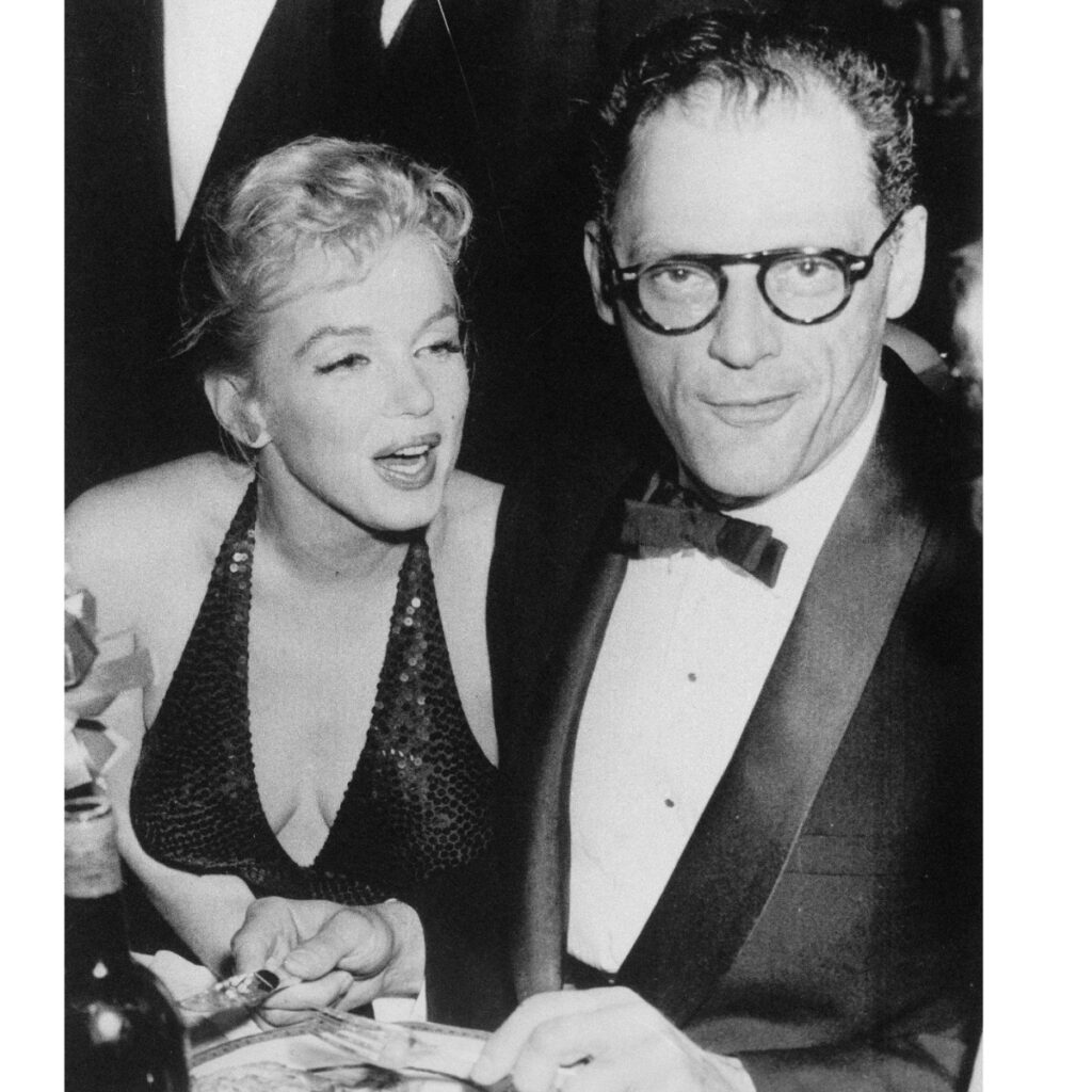 marilyn monroe with husband arthur miller in paris
